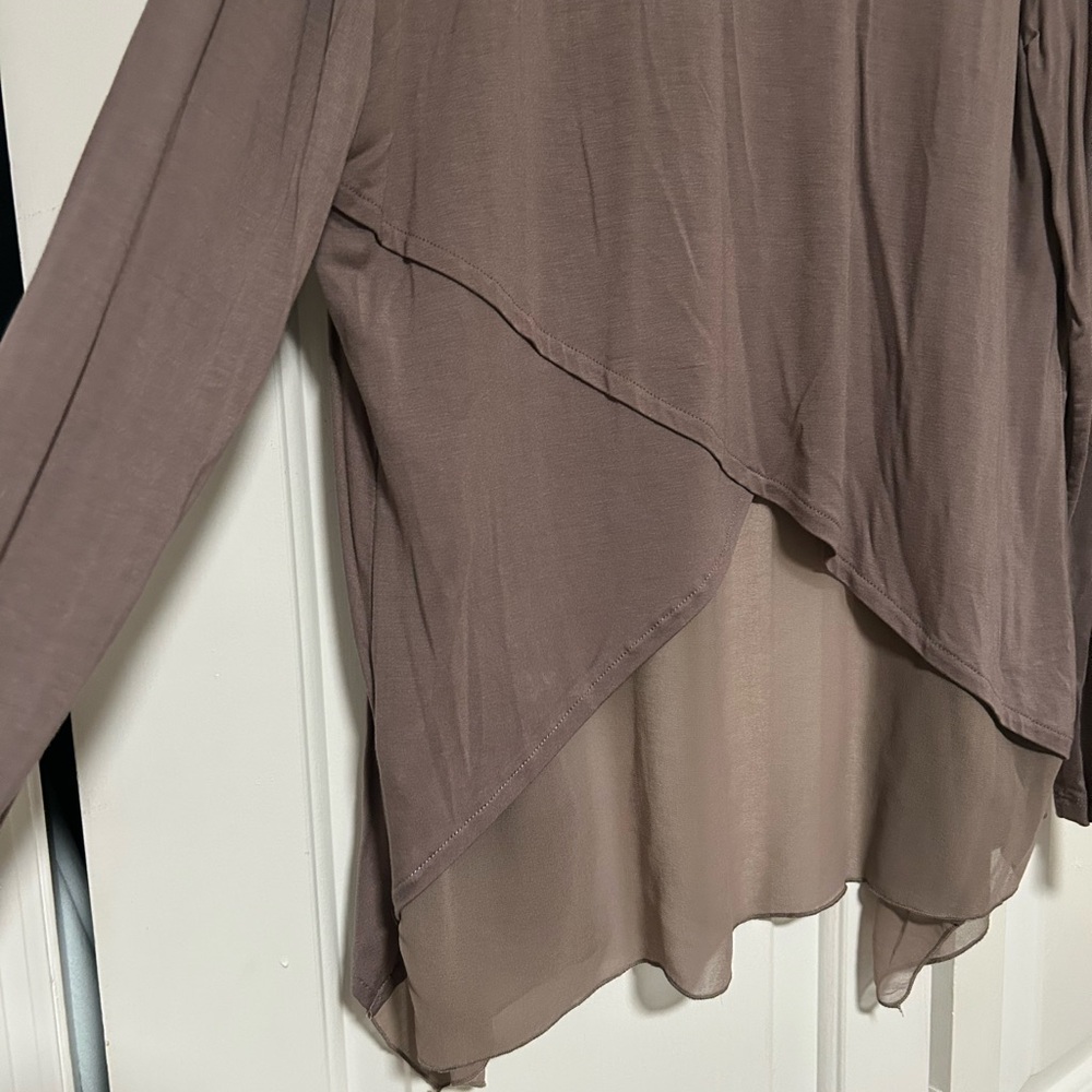 Worthington Taupe Open Cardigan - Picture 5 of 5